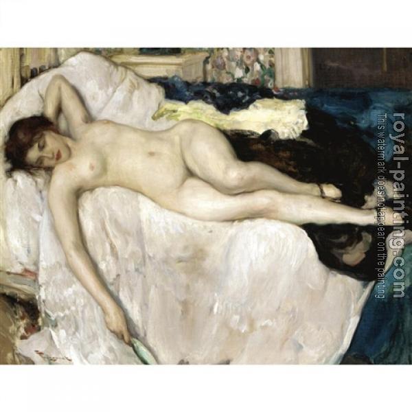 Fernand Toussaint : Reclining nude